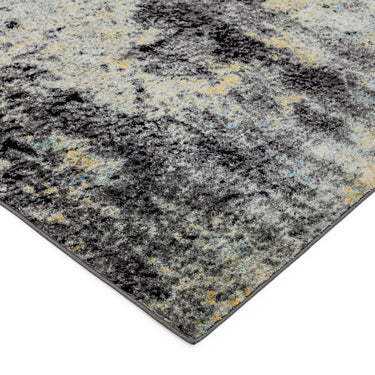 Nova NV32 Abstract Modern Blue Yellow Black Grey Shades Rug