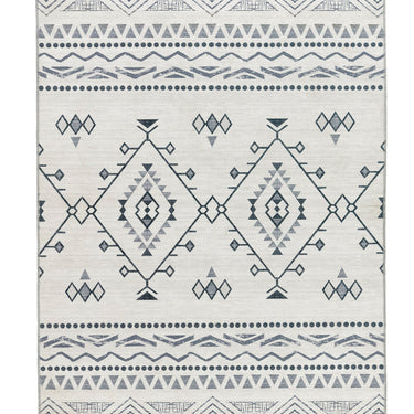 Origins Nomads Washable Rug Aztec Traditional Tribal Geometric Bedroom Living Room Grey Rug