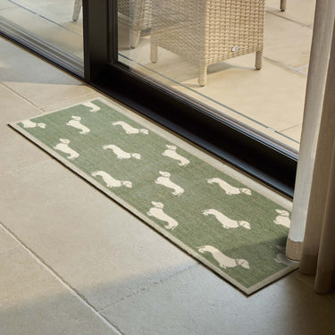 Emily Bond Peggy Sage Green Washable Non-Slip Indoor Rug and Runner - Runner 50 x 150 cm (2'x5')