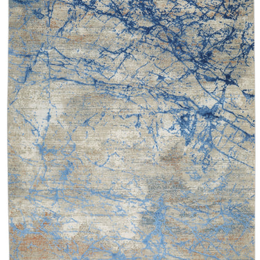 Emerald EMR101 Rug Modern Abstract Silky Rug in Blue