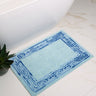 Dip and Drip Bathroom Greek Key Border Washable Non-Slip Bordered Rug 50x75 cm