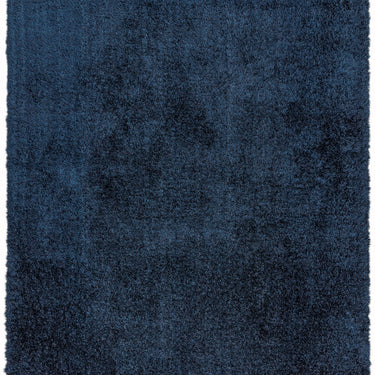 Payton Shaggy Rug Soft Fluffy Living Room Bedroom Silky Shimmer Navy Rug