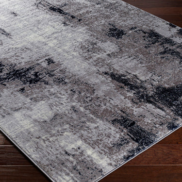Wanderlust 2323 Denim Blue Grey Jute Abstract Scandi Rug