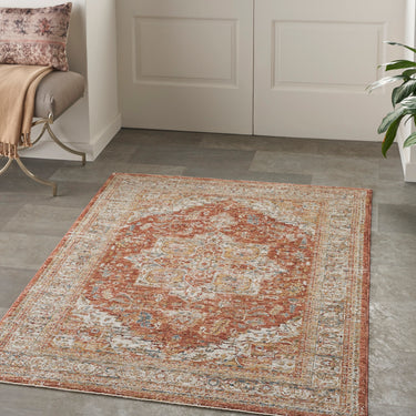 Nourison Sahar SHR06 Classic Ivory Multi Persian Traditional Vintage Floral Rug