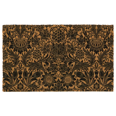Sunflower Natural Black Coir Doormat English Heritage Floor Mat