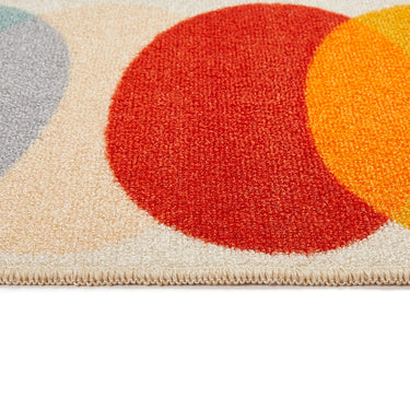Floormatters Washable Runner and Doormat Set Loop Retro Lead Geometric Anti-Slip Mat in 40x60 & 50x150 cm
