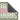 My Nylon Pattern Love Washable Non-Slip Striped Bordered Rug 50x75 cm