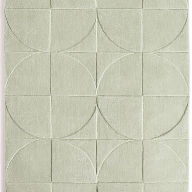 Origins Penny 3D Hand Carved Geometric Wool Rug