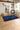 Origins Chicago Indigo Blue Handmade Shaggy Textured Hallway Runner Rug