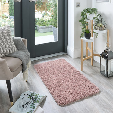 Origins My Nude Pink Washable Non-Slip Polypropylene Shaggy Rug - X-Small 60x100 cm (2'x4')