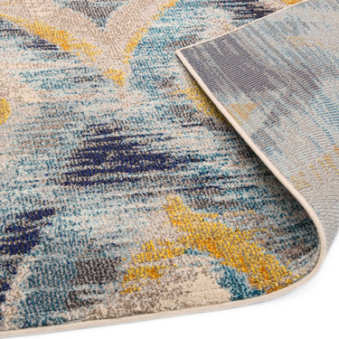 Colores COL09 Abstract Geometric Modern Art Designs X-Large Rug in Blue Multi
