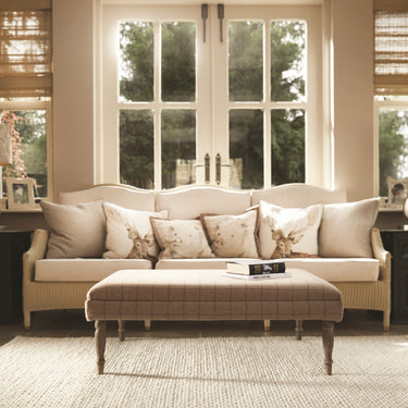 Fusion Luxury Soft Hand Woven Braided Wool Rug in Ivory