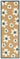 My Nylon Pattern Flower Washable Non-Slip Bordered Hallway Runner Rug