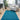 Origins My Teal Blue Washable Non-Slip Polypropylene Shaggy Rug - Large 140x200 cm (4'8"x6'7")