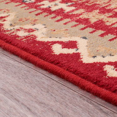 Keshan Supreme Arbil Hand Made Rug Tribal Traditional Kilim Bordered Quality Wool Red Rug in Small Size 80 x 150 cm (2'6"x5')