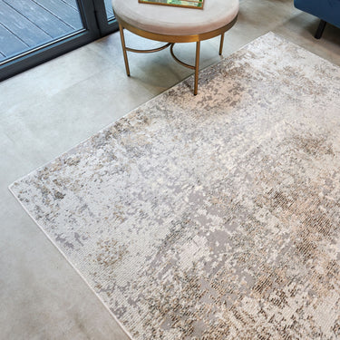 Rossa ROS03 Modern Abstract Rug in Beige Stone