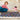 Hug Bright Spot Navy Multi Spots Washable Non-Slip Cotton Bordered Hallway Runner Rug