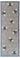 My Nylon Pattern Bee Washable Non-Slip Bordered Hallway Runner Rug - Runner 50 x 150 cm (2'x5')