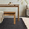 Grove Plain Flatweave Hand Woven Jute Rug in Charcoal Grey - Medium 120x170 cm (4'x5'6")