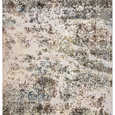 Origins Arabesque Traditional Abstract Fingered Silky Rug in Multi