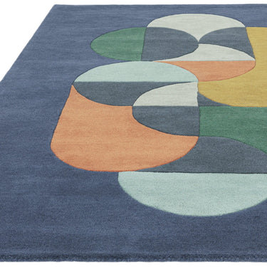 Asiatic London New Matrix Statement MAX91 Retro Tufted Multicolour Handmade Wool Abstract Geometric Rug