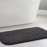 Dip and Drip Buddy Bathroom Toilet Charcoal Grey Washable Non-Slip Polypropylene Shaggy Bath Mat - Jumbo 60x80 cm