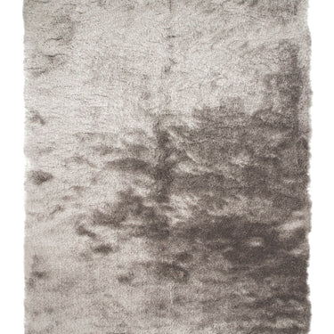 Splendour Shadow Touch Silky Ivory Silver Shaggy Soft Rug 60x110 cm
