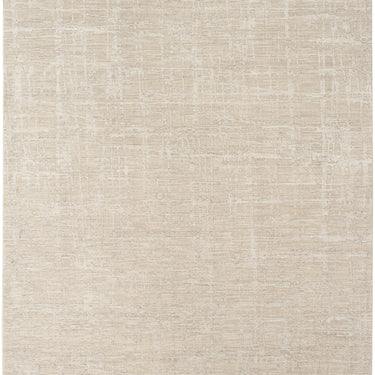 Calvin Latitude Shimmer LTD01 Ivory Beige Fringe Abstract Textured Modern Rug