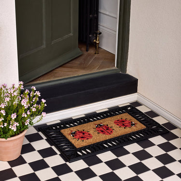 My Coir Insert Lady Birds Non-Slip Doormat - Coir Insert Lady Birds