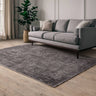 Asiatic London Axel AX06 Chevron Charcoal Polypropylene Textured Scandi Rug - 80x140cm (2'6''x4'7'')