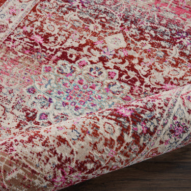 Nourison Vintage Kashan VKA01 Hall Rug Traditional Hallway Runner for Hallways Bedroom Living Room Oriental Classic in Red