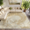Brushlight BRL01 Beige and Ivory Hand-Carved New Zealand Wool and Viscose Rug - 160 x 221 cm (5'3"x7'3")