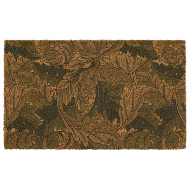 Acanthus Leaf Green Coir Doormat English Heritage Floor Mat