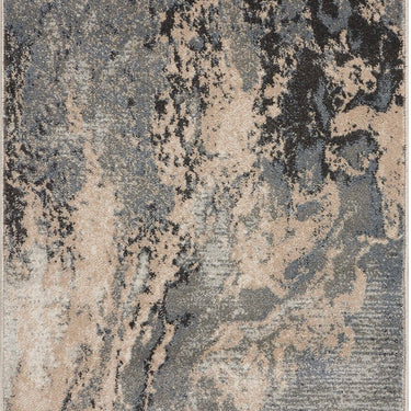 Nourison Maxell MAE08 Grey Cotton Abstract Modern Rug