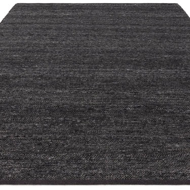 Birkdale Hand Woven Wool Blend Boucle Texture Reversible Rug in Dark Indigo