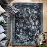 Origins Shimmer Silky Tufted Border Fluffy Shag Charcoal Grey Shaggy Bordered Modern Rug - Small 80x150 cm (2'6"x5')