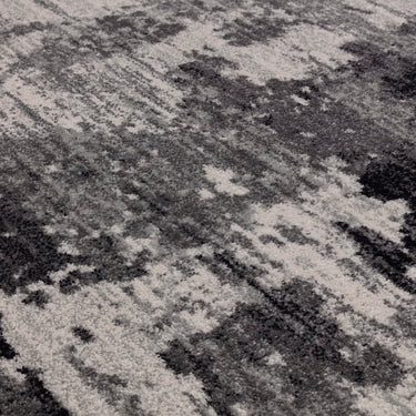 Mirage Charcoal NV37 Abstract Marble Rug for Modern Bedroom Living Room Rug