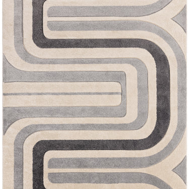 Asiatic London Sketch Contour Retro Living Hand-Carved Polypropylene Abstract Geometric Rug