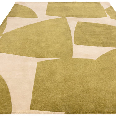 Asiatic London Romy Sage Kite Tufted Retro Green Wool Abstract Modern Rug