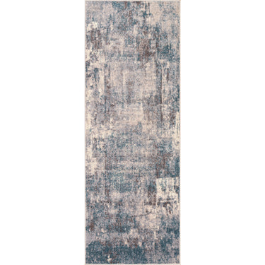 Ankara AKR2307 Blue Area Polypropylene Abstract Scandi Rug