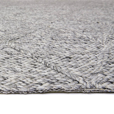 Katherine Carnaby Coast Diamond Wool and Viscose High Quality Hand Woven CD03 Grey Marl Rug