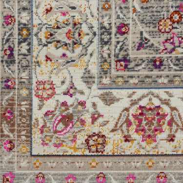Nourison Kashan VKA01 Classic Grey Polypropylene Persian Oriental Traditional Rug
