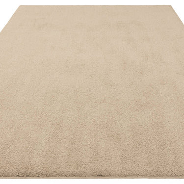 Asiatic London Como Ultra Soft Silky High Shine Velvety Natural Jute Shaggy Textured Rug
