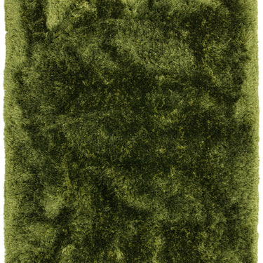 Plush Plain Shaggy High Pile Thick Silky Fluffy Soft Hand Woven Green Rug
