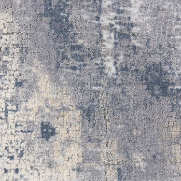 Nourison Rustic Textures RUS06 Grey Beige Jute Polypropylene Abstract Textured Hallway Runner Rug