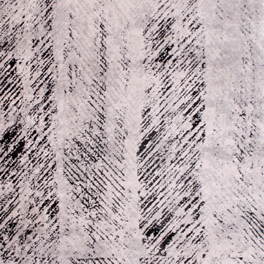 Arabella Imperial Abstract Distressed Quality Black White Soft Rug in 80x150 cm