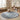 My Mat My Fleck Blue Washable Non-Slip Polypropylene Shaggy Rug - Round 200x200 cm (6'7"x6'7")