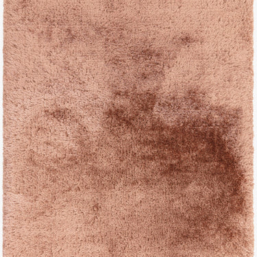 Plush Plain Shaggy High Pile Thick Silky Fluffy Soft Hand Woven Blush Pink Rug