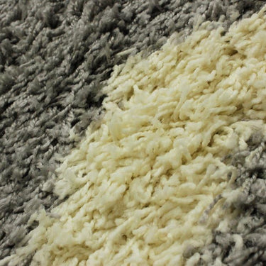 Nordic Taurus Zig-Zag Pattern Grey x5 Polypropylene Shaggy Textured Rug 80x150 cm