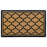 My Printed Coir Tile Non-Slip Moroccan Bordered Doormat 45x75
